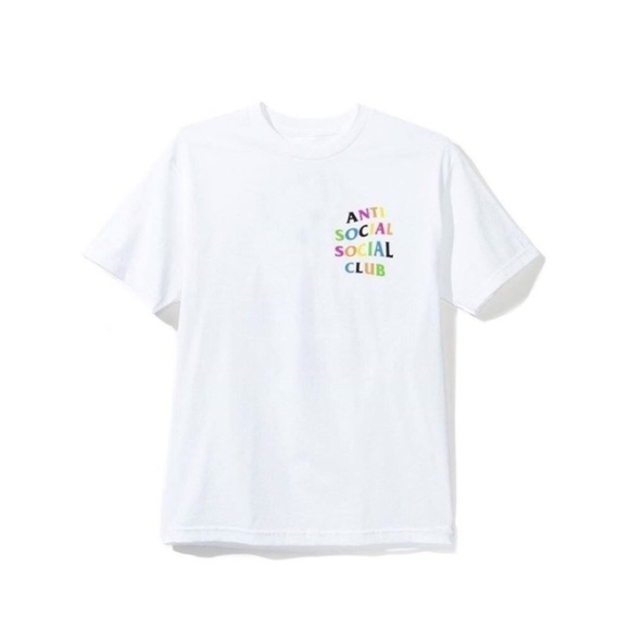 Anti Social Social Club Stud Belt Tee White ASSC - Picture 3 of 8